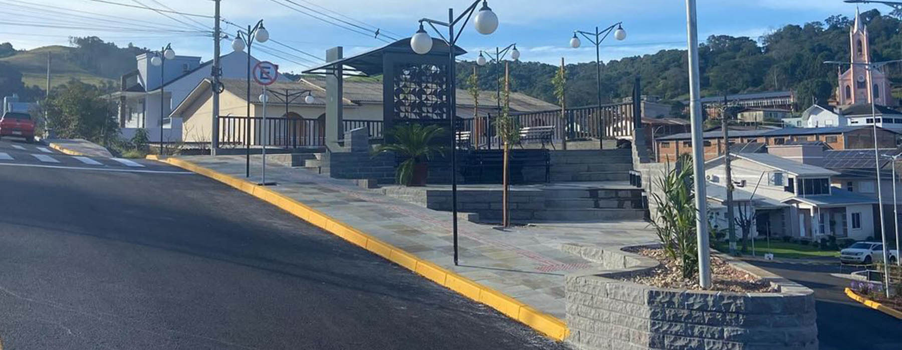 Pavimentação realizada na cidade de Montauri pela ConstruJa