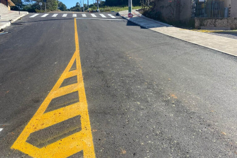 Obra de execução da rótula e revitalização da Via Cadorna e da Rua Ângelo Colet, na cidade de Montauri - RS.